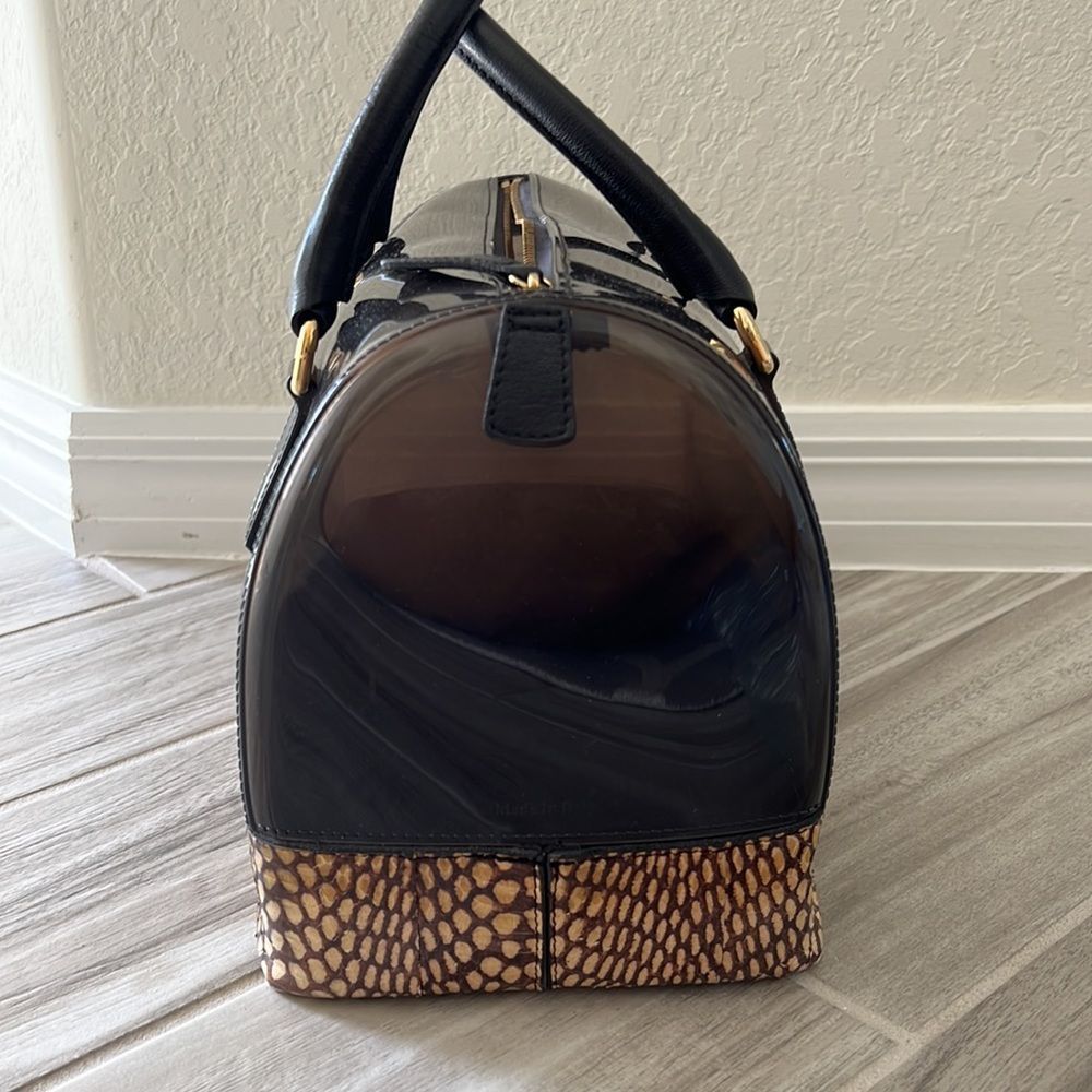 Furla leopard print leather bottom candy jelly bag - Picture 4 of 10